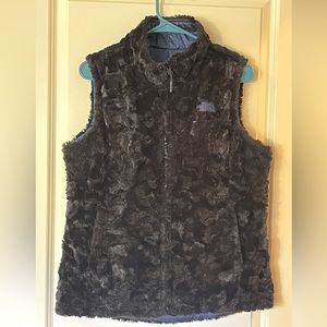 The North Face Reversible Vest Navy/Black Sz Med